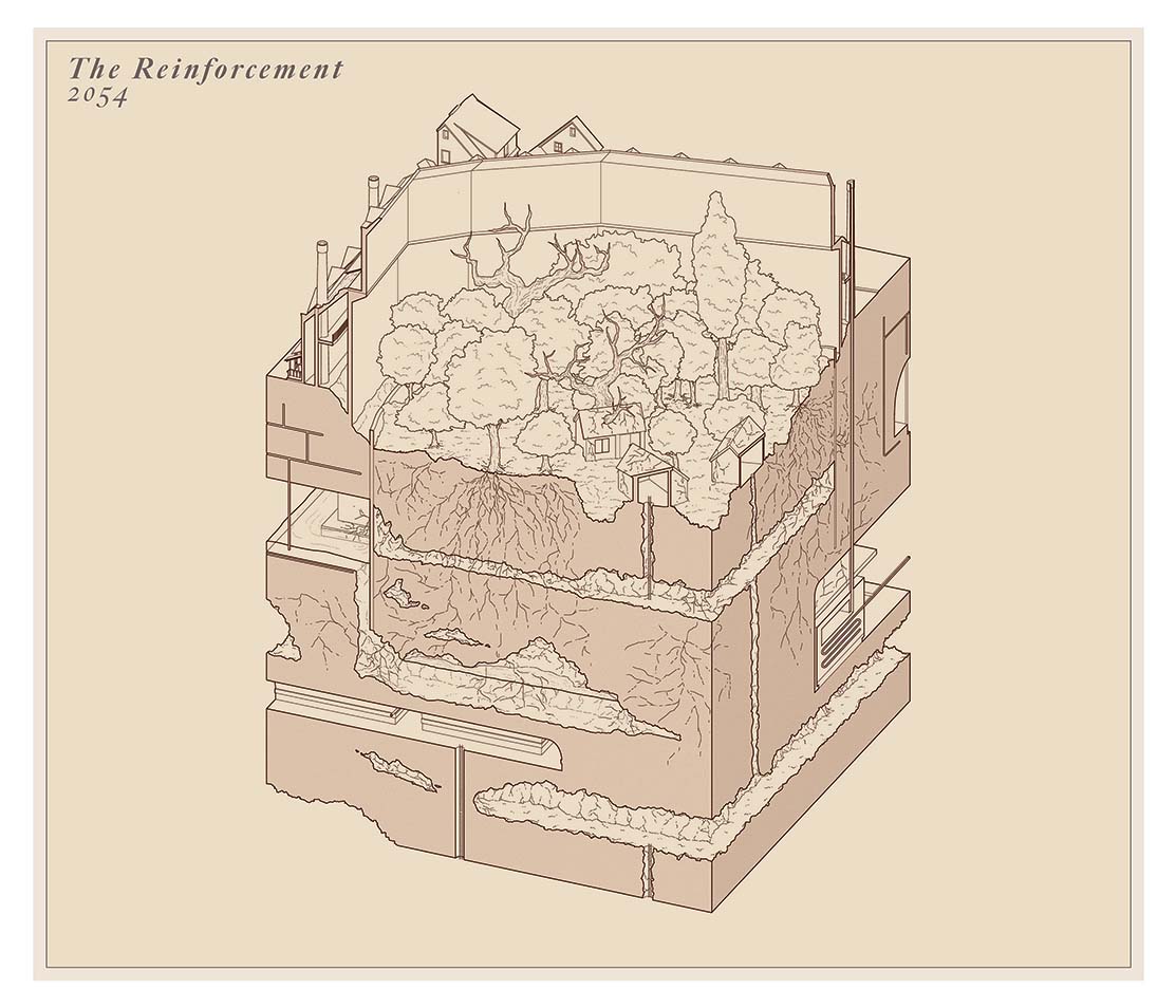 Axonometric Drawing of the Reinforcement
